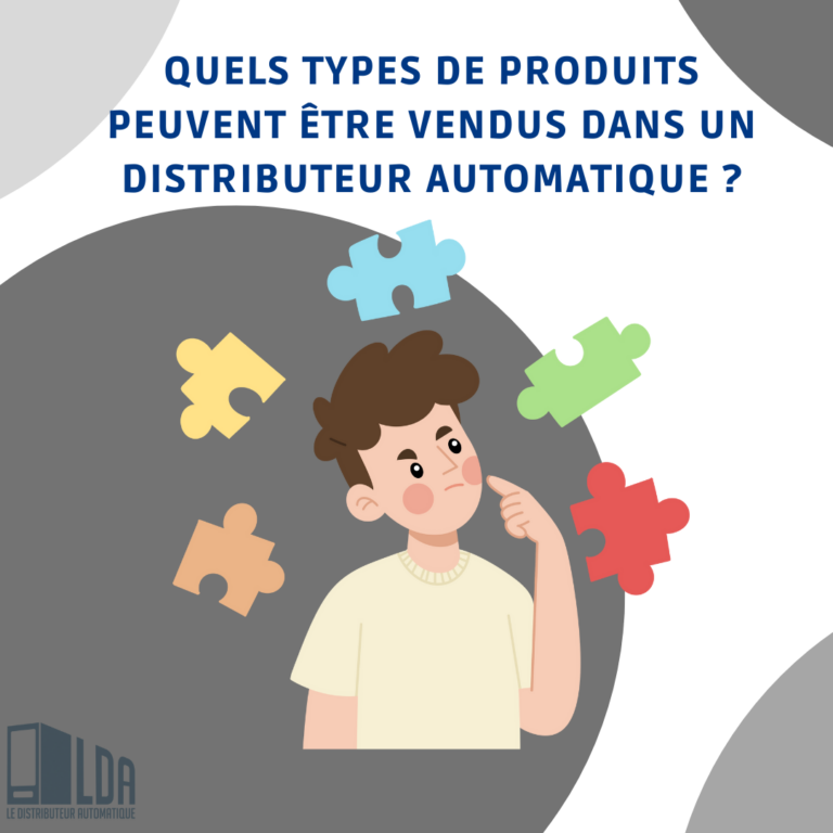 Quels types de produits peuvent être vendus dans un distributeur automatique