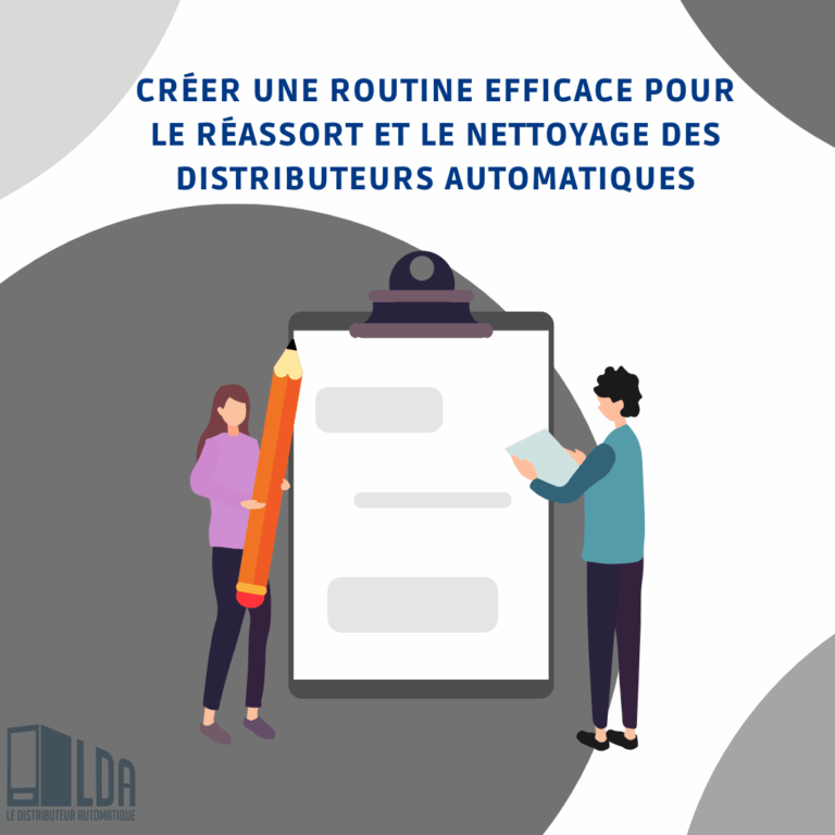Créer une routine efficace pour le réassort et le nettoyage des distributeurs automatiques